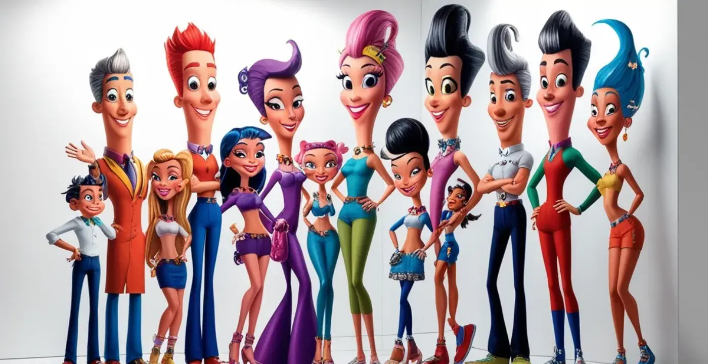 Tall Skinny Cartoon Characters