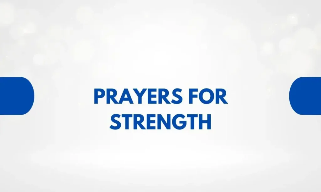 Prayers for Strength