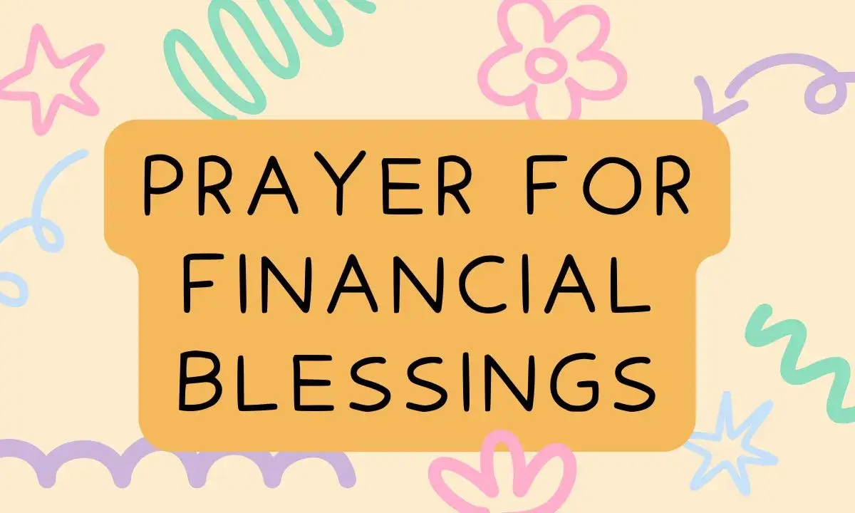 Prayer For Financial Blessings
