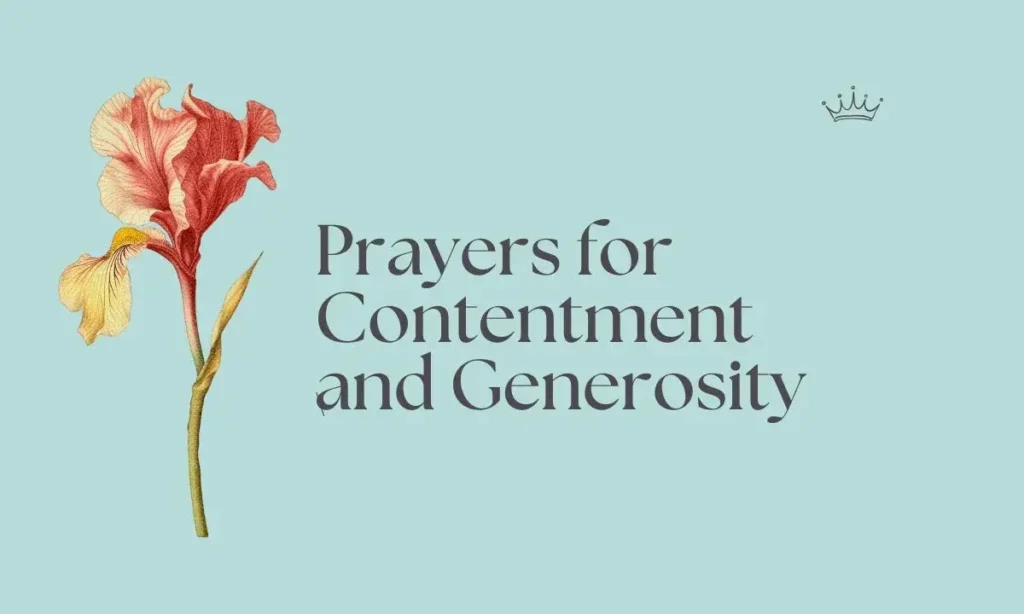 Prayers for Contentment and Generosity