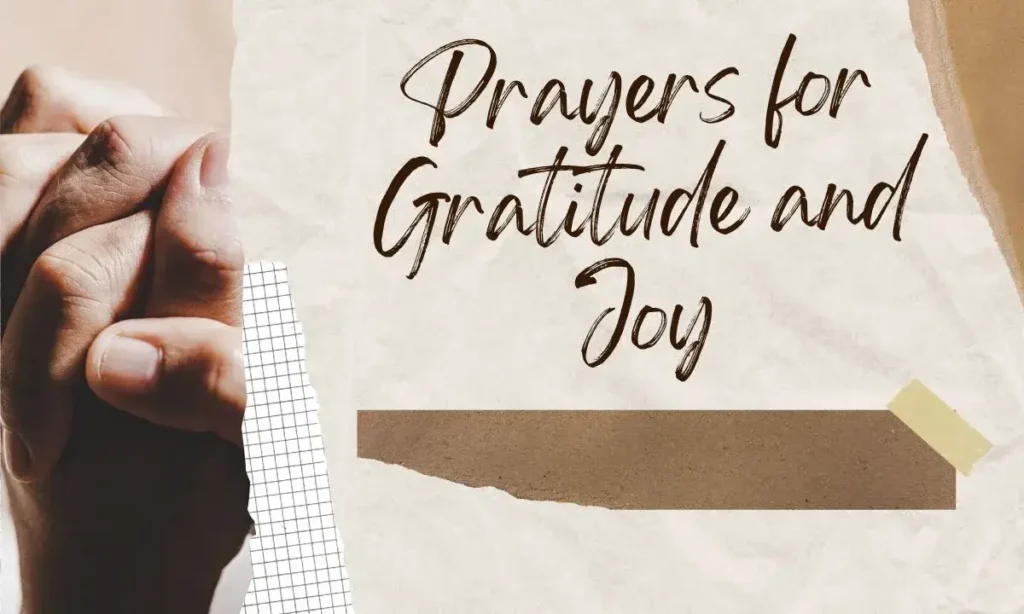 Prayers for Gratitude and Joy