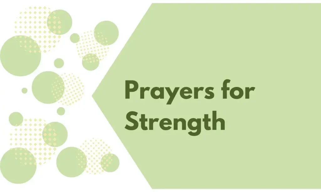 Prayers for Strength