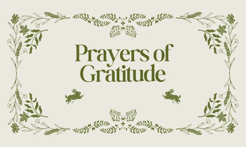 Prayers of Gratitude