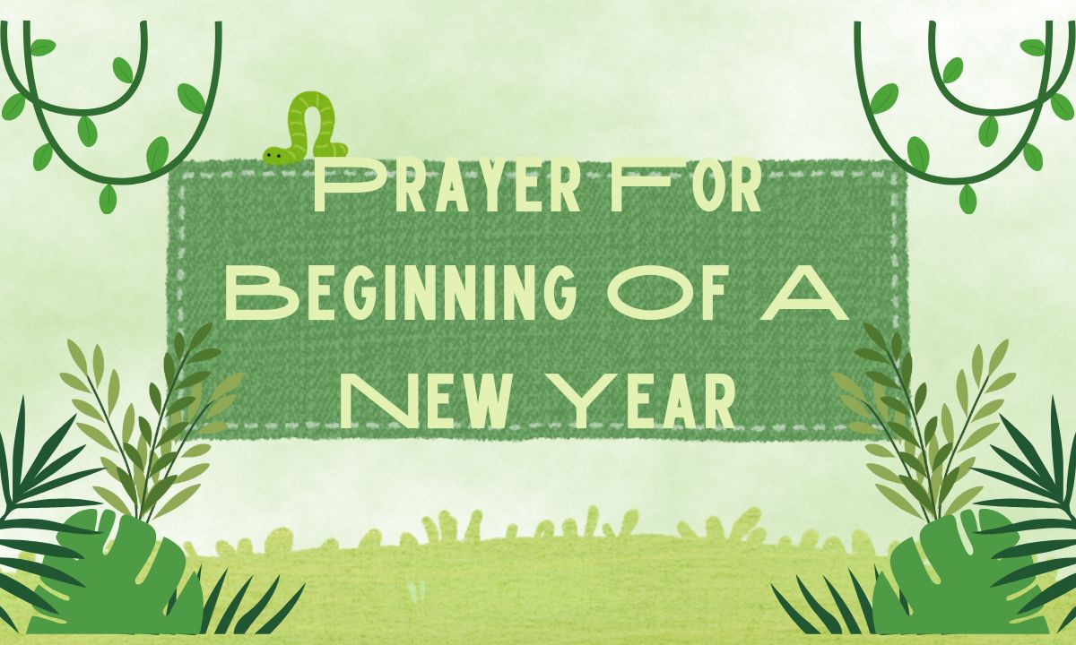 Prayer For Beginning Of A New Year