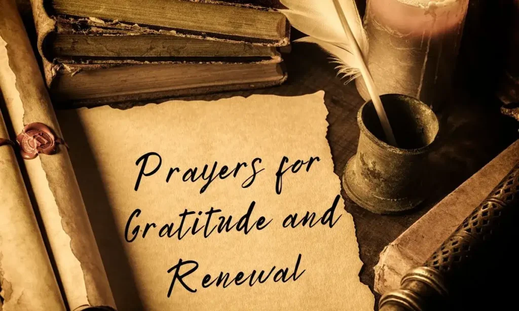 Prayers for Gratitude and Renewal